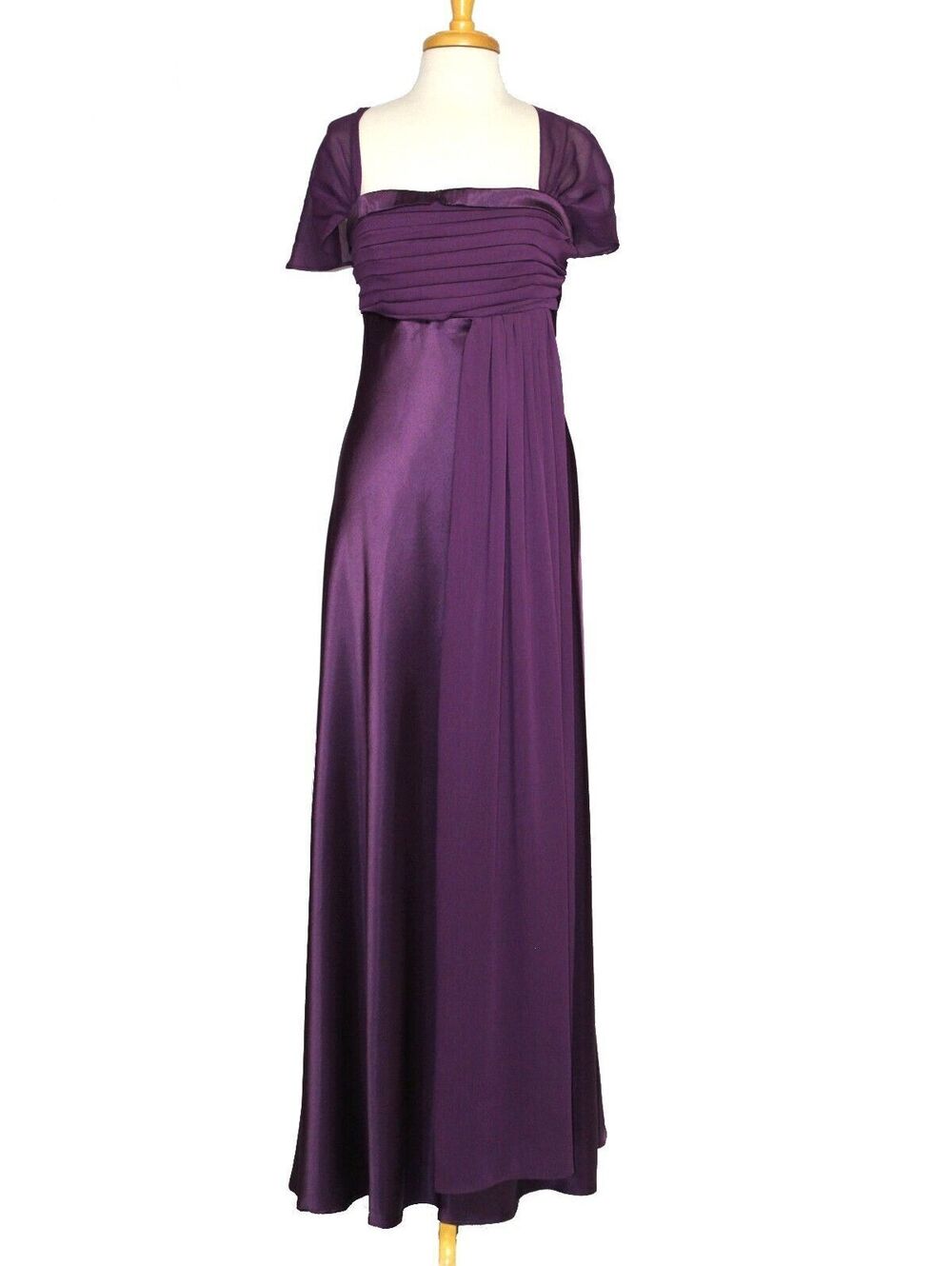 NWOT Cinderella Design #7302- Soft Satin Mother Of The Bride Dress-Size 3X-PLUM